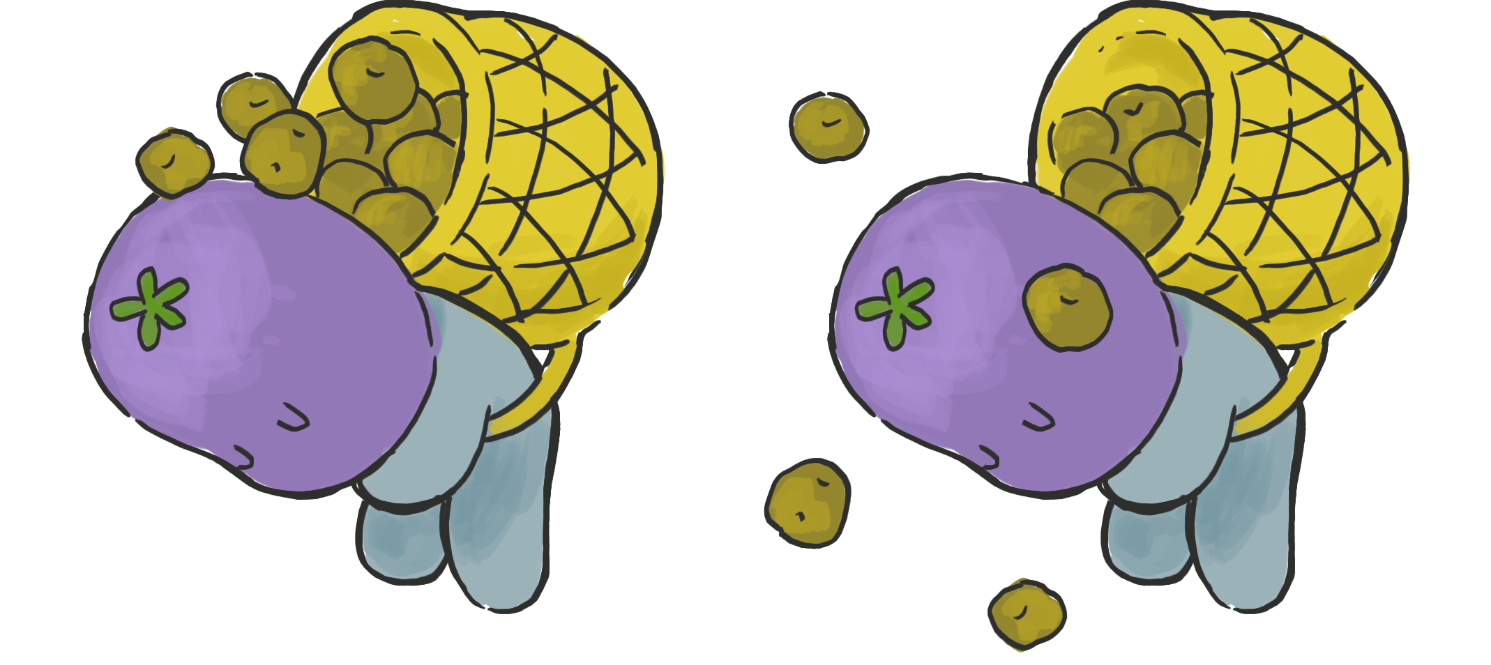 おじぎするナスくん